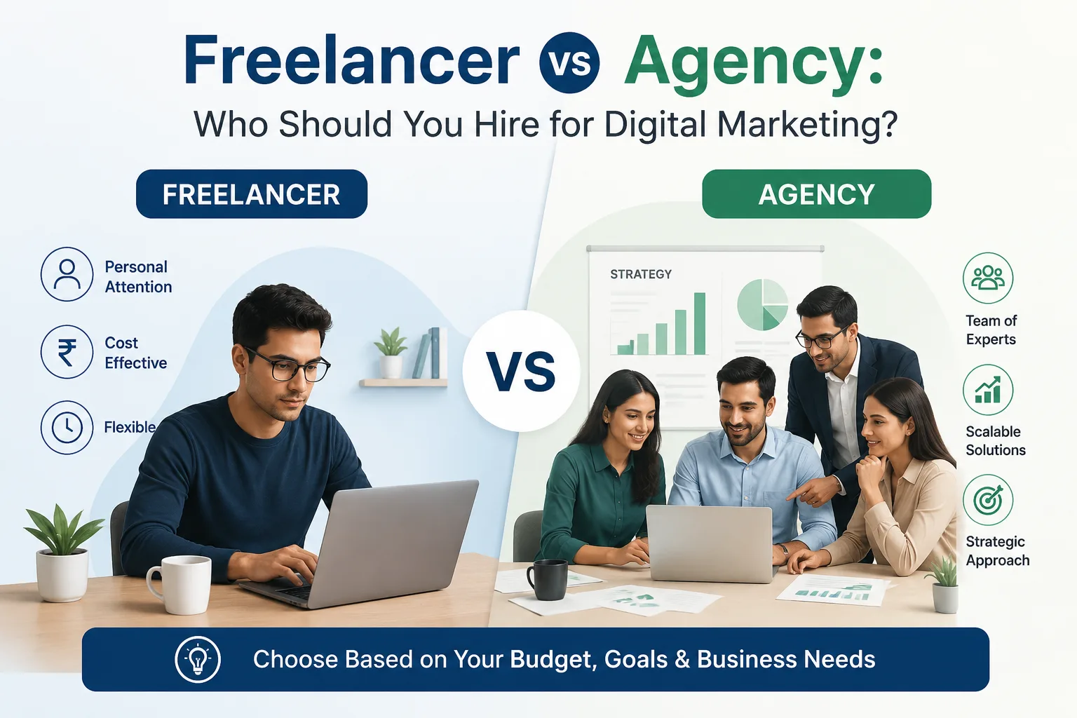Freelancer vs Agency: Who Should You Hire for Digital Marketing?